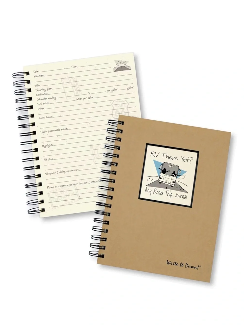 RV There Yet Write it Down Guided Road Trip Journal NWT